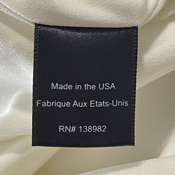 Dress The Population NWT Ivory Gwen Bodycon Midi Dress Strap Detail Stretchy M - Picture 12 of 14